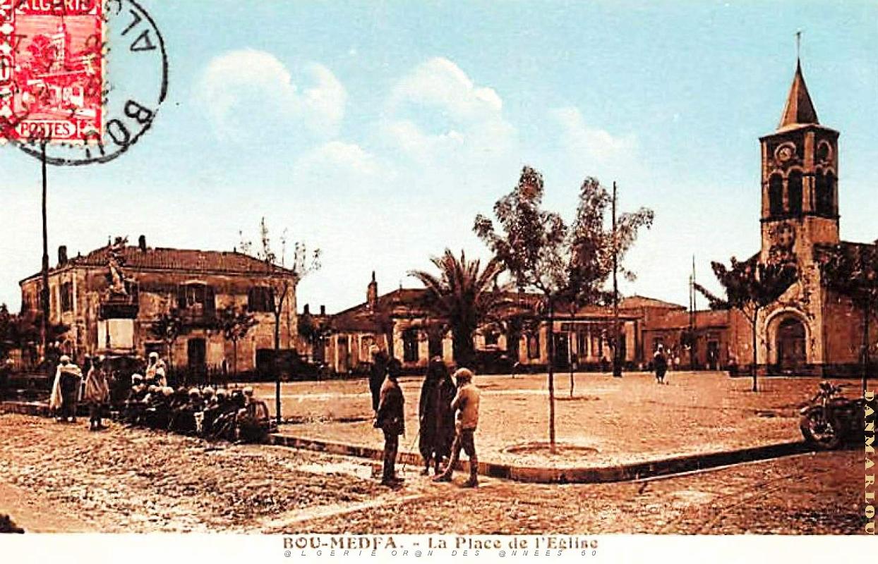 Bou-Medfa - Place de l'Eglise - 1936.jpg